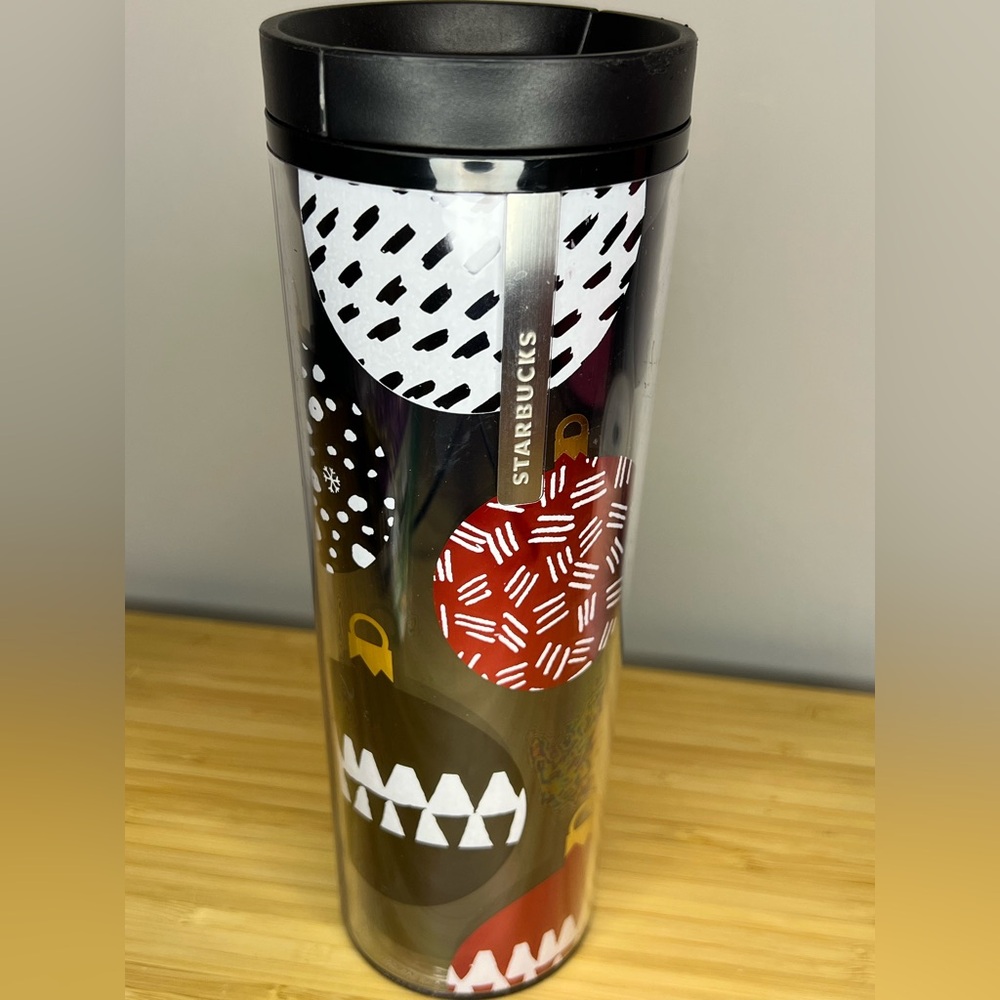 Starbucks 2013 Holiday Black Plastic Tumbler